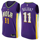 Pelicans 11 Jrue Holiday Purple Mardi Gras Pride Nike Swingman Jersey Dzhi,baseball caps,new era cap wholesale,wholesale hats
